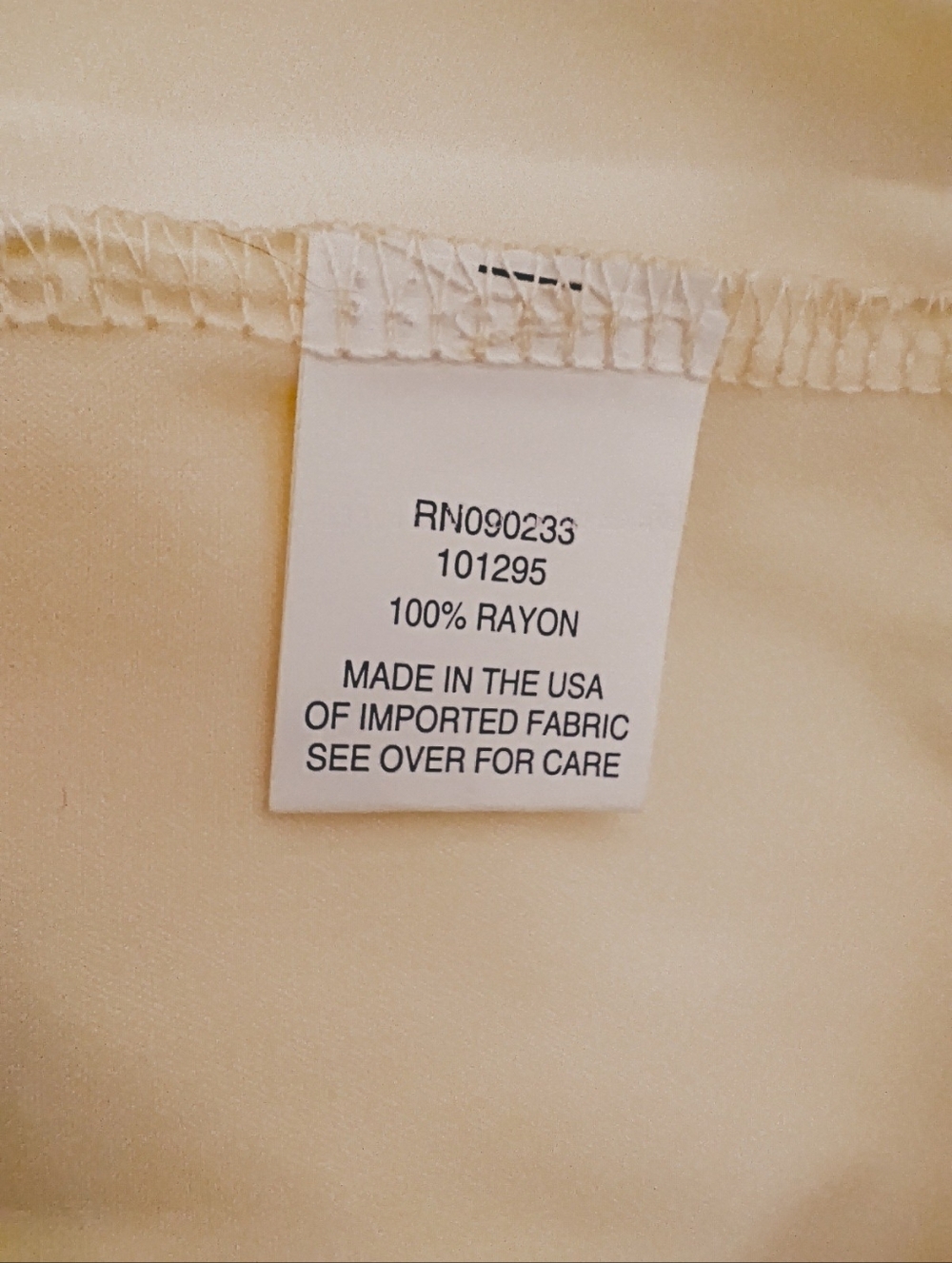 Modern Renewal Crop Top with a tie closure. Soft Butter color Size Large - Picture 6 of 7